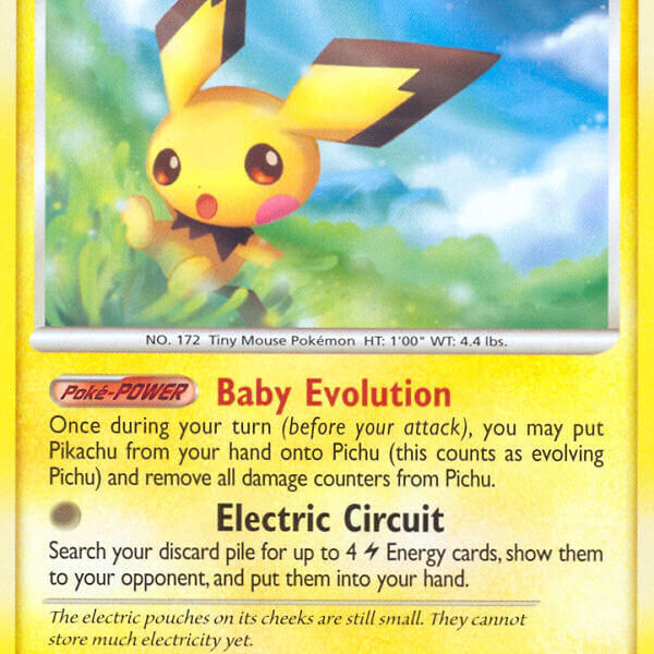 Pichu Pokemon Kaart