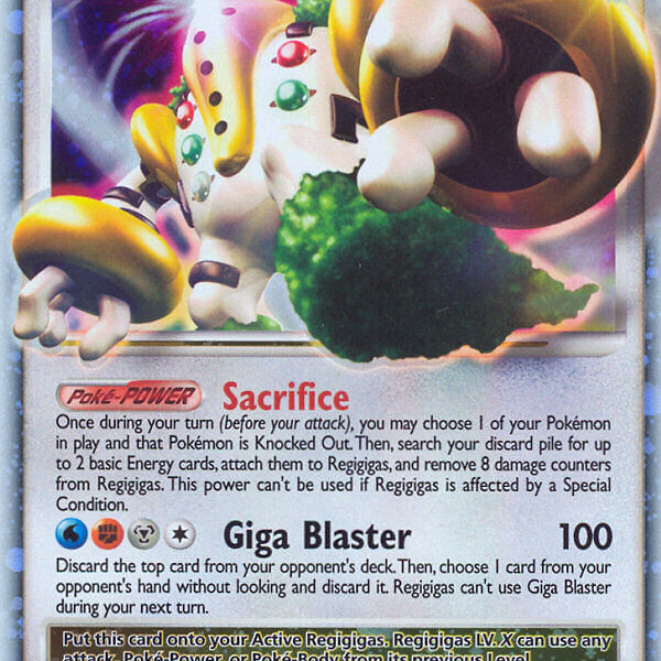 Regigigas LV.X Pokemon Kaart