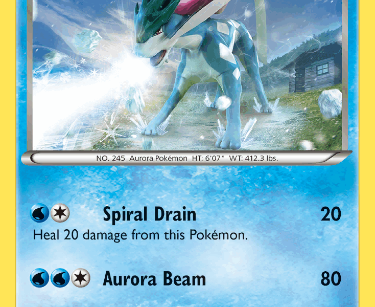 Suicune Pokemon Kaart