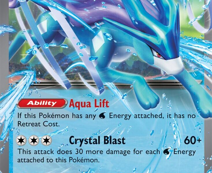 Suicune ex Pokemon Kaart