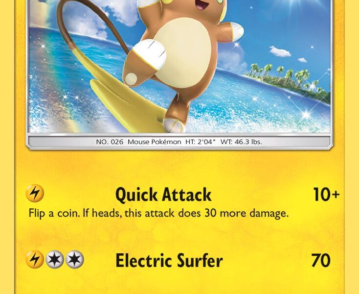 Alolan Raichu Pokemon Kaart
