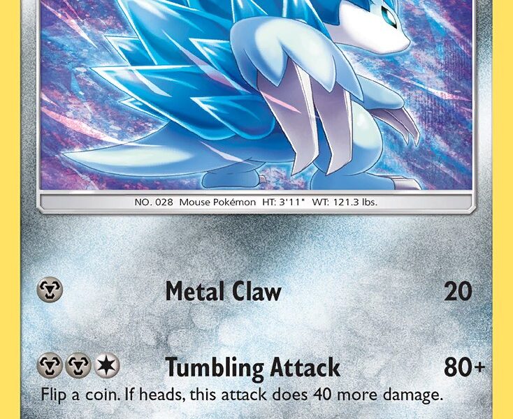 Alolan Sandslash Pokemon Kaart