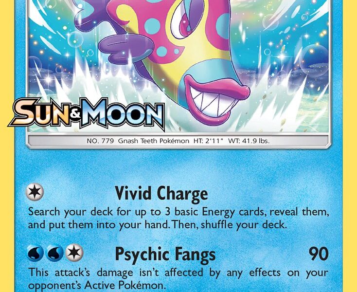 Bruxish Pokemon Kaart