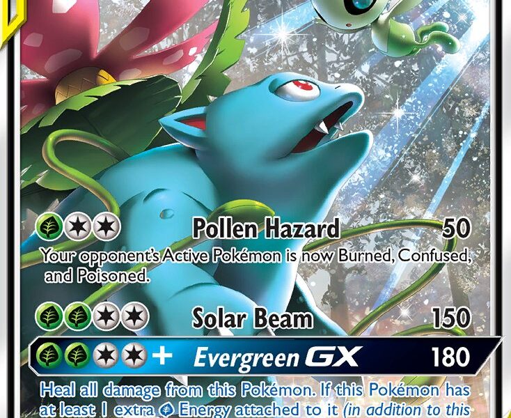 Celebi & Venusaur-GX Pokemon Kaart