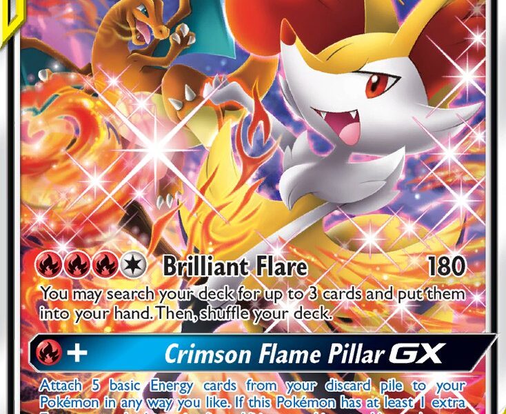 Charizard & Braixen-GX Pokemon Kaart
