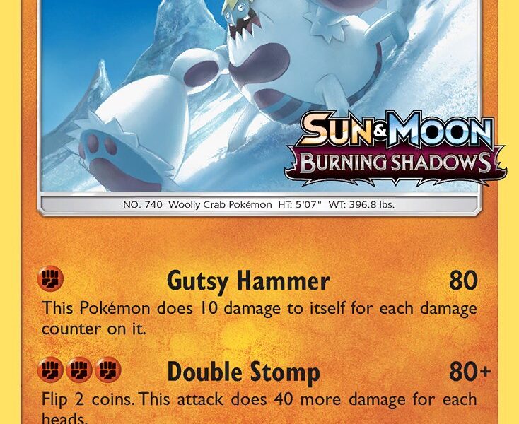 Crabominable Pokemon Kaart