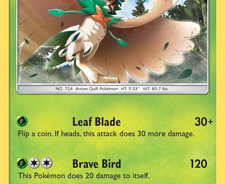 Decidueye Pokemon Kaart