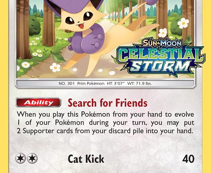 Delcatty Pokemon Kaart