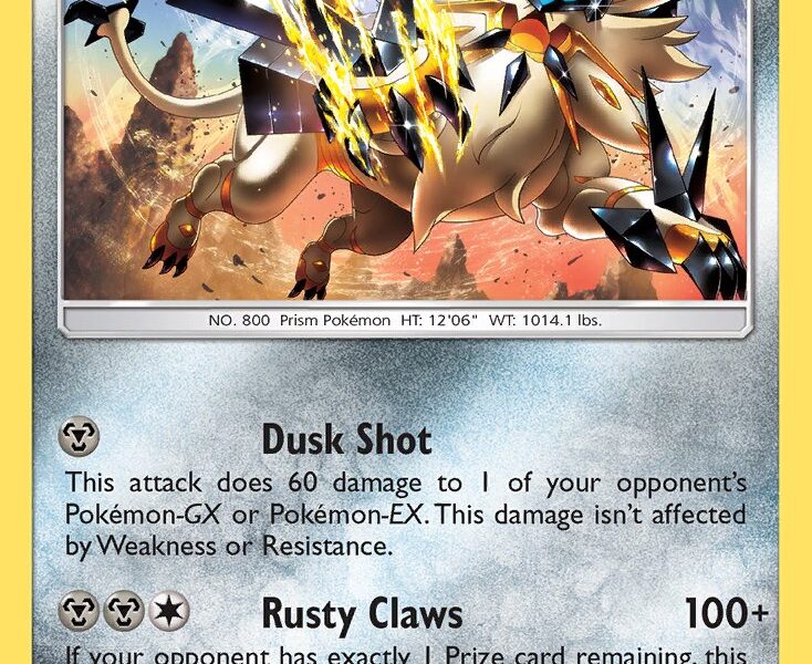 Dusk Mane Necrozma Pokemon Kaart