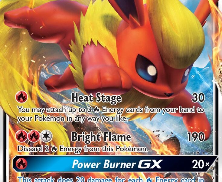 Flareon-GX Pokemon Kaart