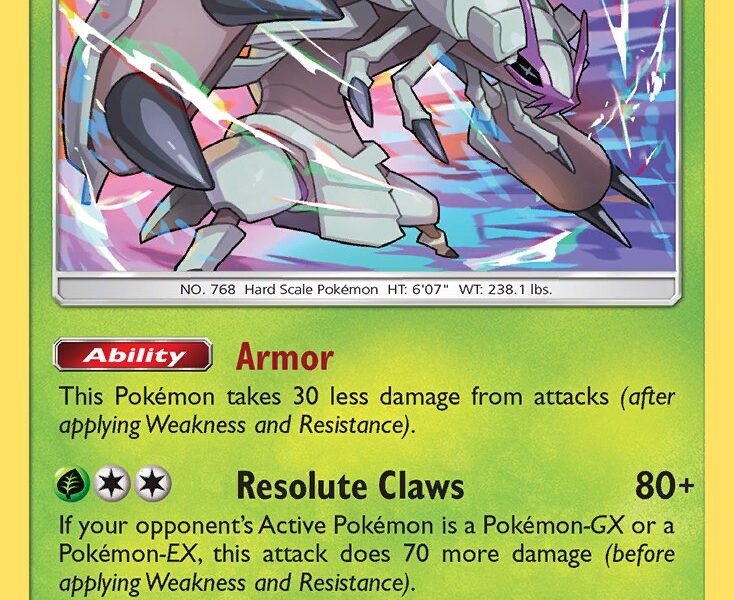 Golisopod Pokemon Kaart