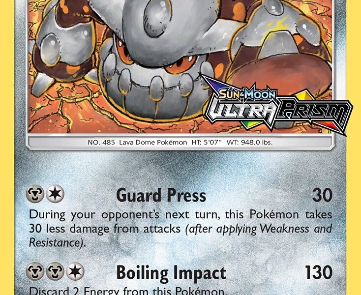 Heatran Pokemon Kaart
