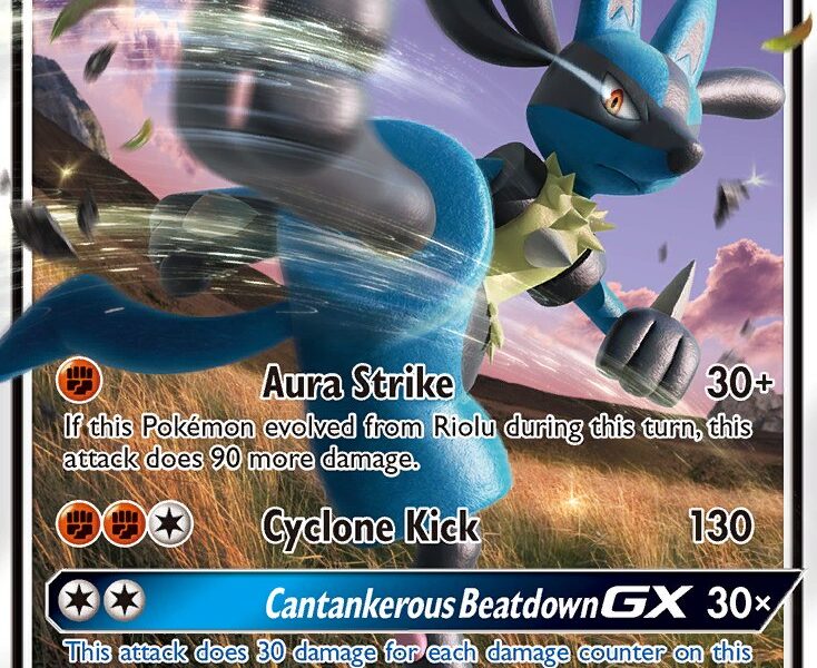 Lucario-GX Pokemon Kaart