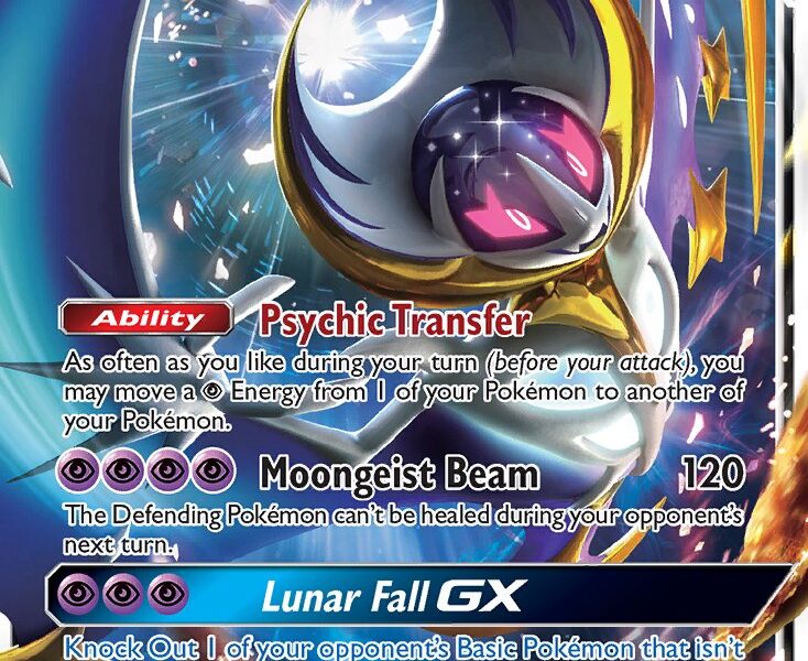 Lunala-GX Pokemon Kaart