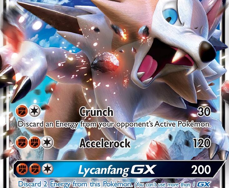 Lycanroc-GX Pokemon Kaart