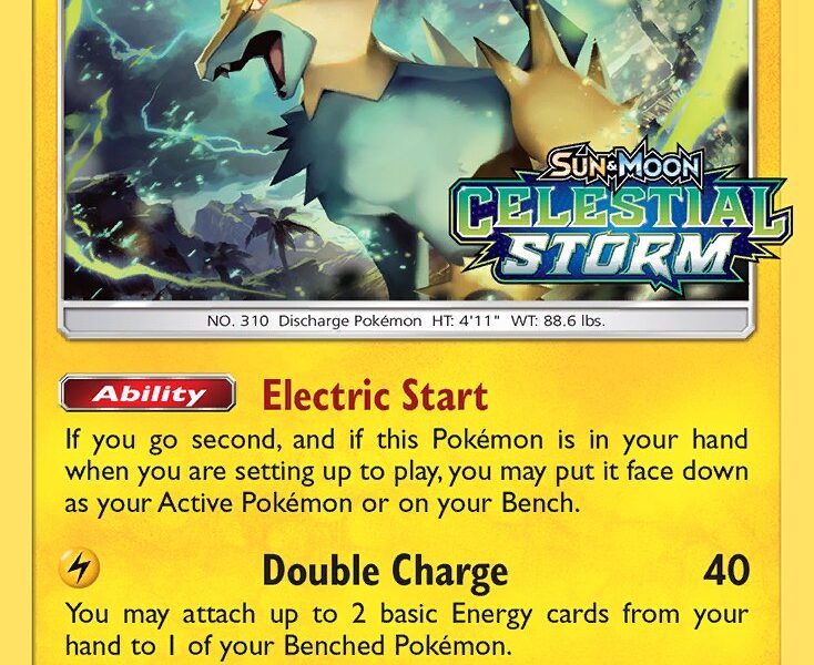 Manectric Pokemon Kaart