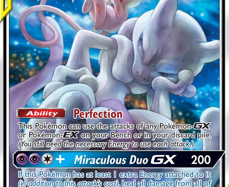 Mewtwo & Mew-GX Pokemon Kaart