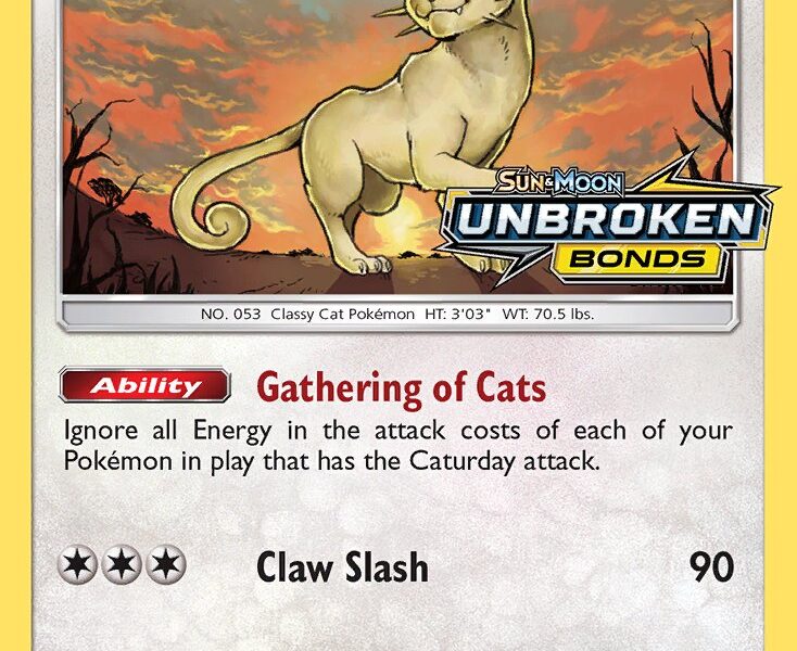 Persian Pokemon Kaart