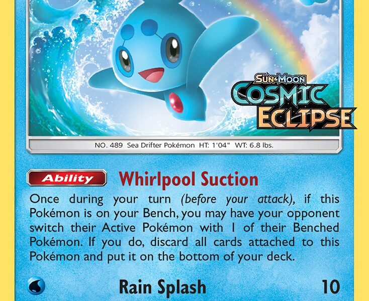 Phione Pokemon Kaart