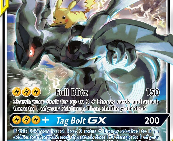 Pikachu & Zekrom-GX Pokemon Kaart