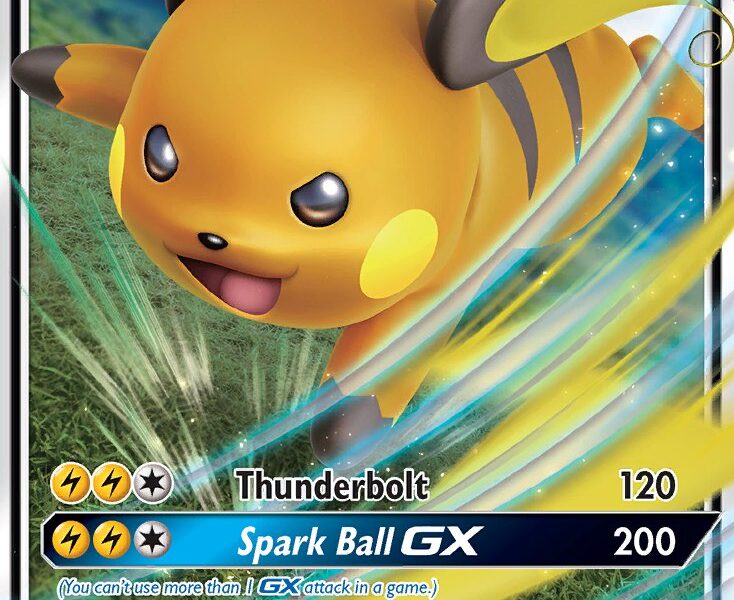 Raichu-GX Pokemon Kaart