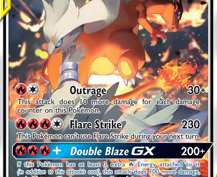 Reshiram & Charizard-GX Pokemon Kaart