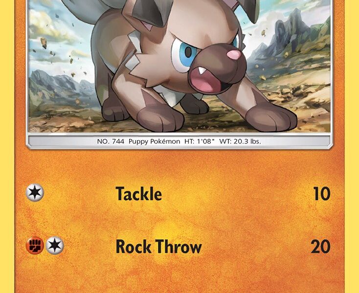 Rockruff Pokemon Kaart