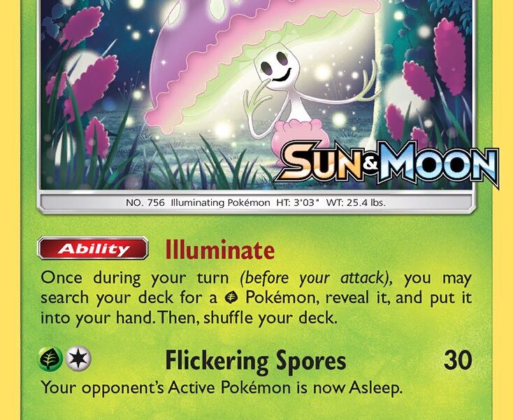Shiinotic Pokemon Kaart