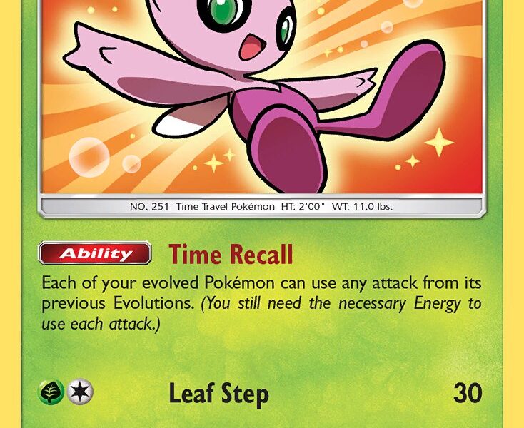 Shining Celebi Pokemon Kaart