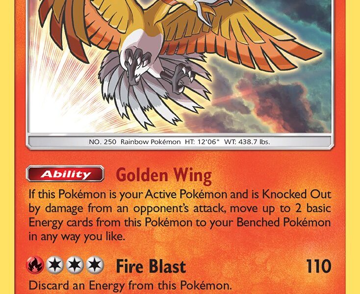 Shining Ho-Oh Pokemon Kaart
