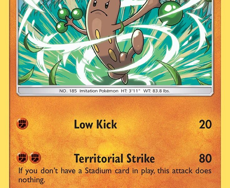 Sudowoodo Pokemon Kaart