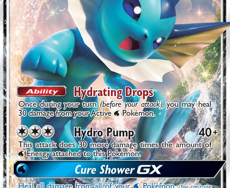 Vaporeon-GX Pokemon Kaart