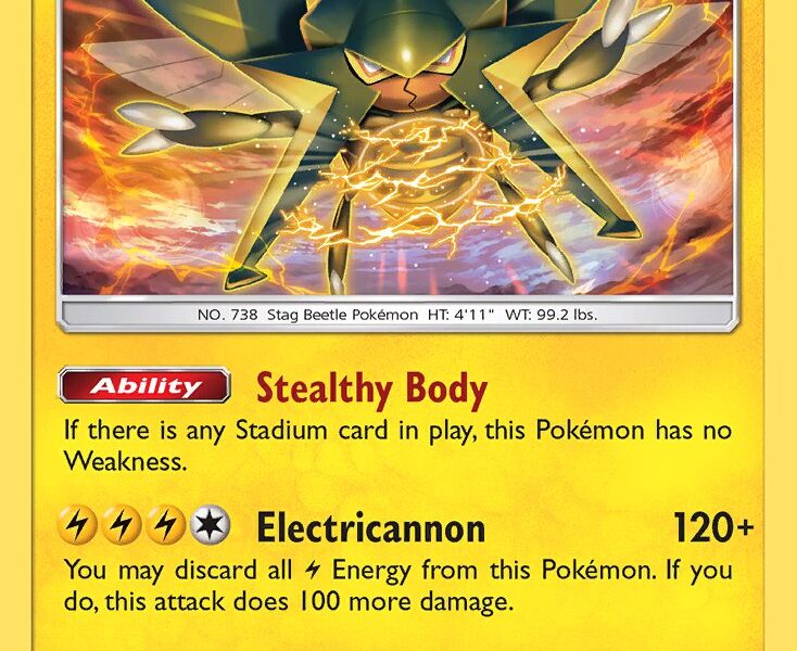 Vikavolt Pokemon Kaart