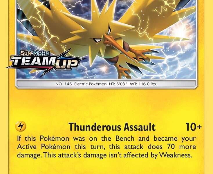 Zapdos Pokemon Kaart