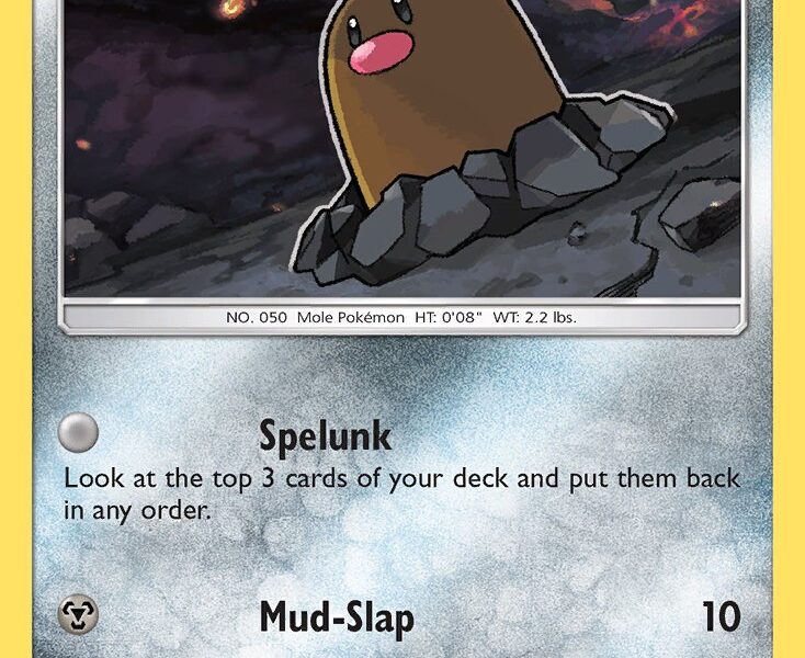 Alolan Diglett Pokemon Kaart