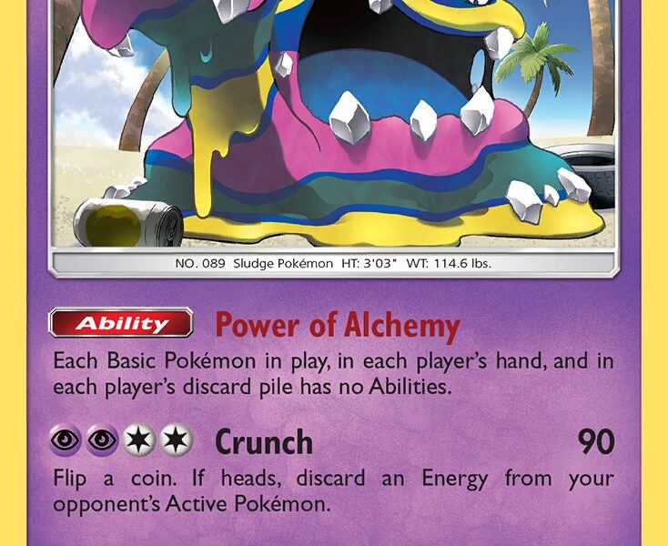 Alolan Muk Pokemon Kaart