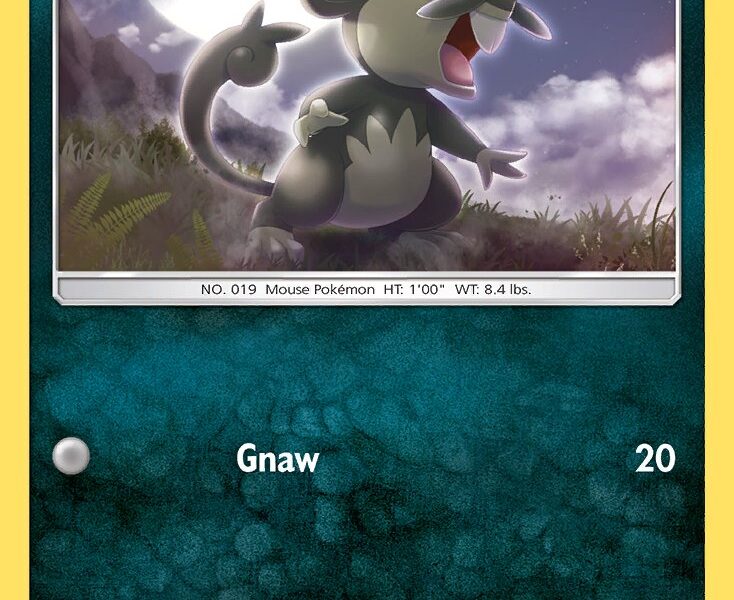 Alolan Rattata Pokemon Kaart