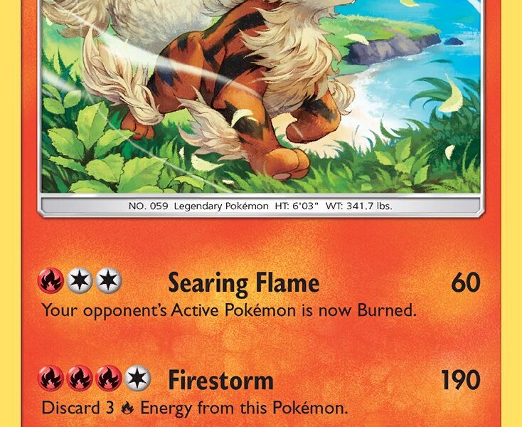 Arcanine Pokemon Kaart