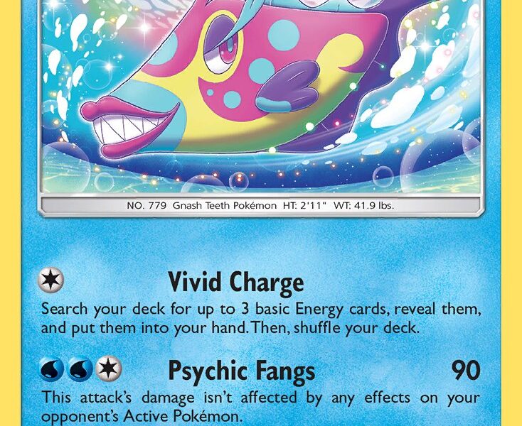 Bruxish Pokemon Kaart