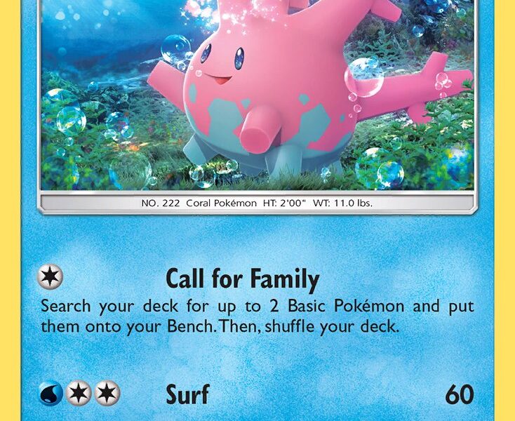 Corsola Pokemon Kaart
