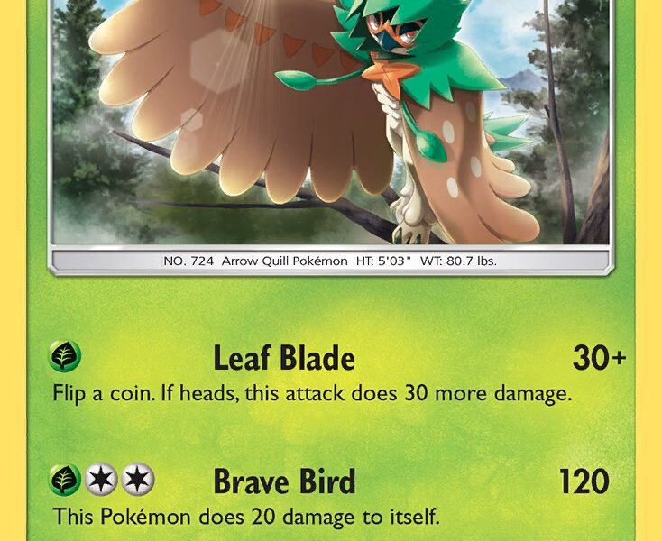 Decidueye Pokemon Kaart