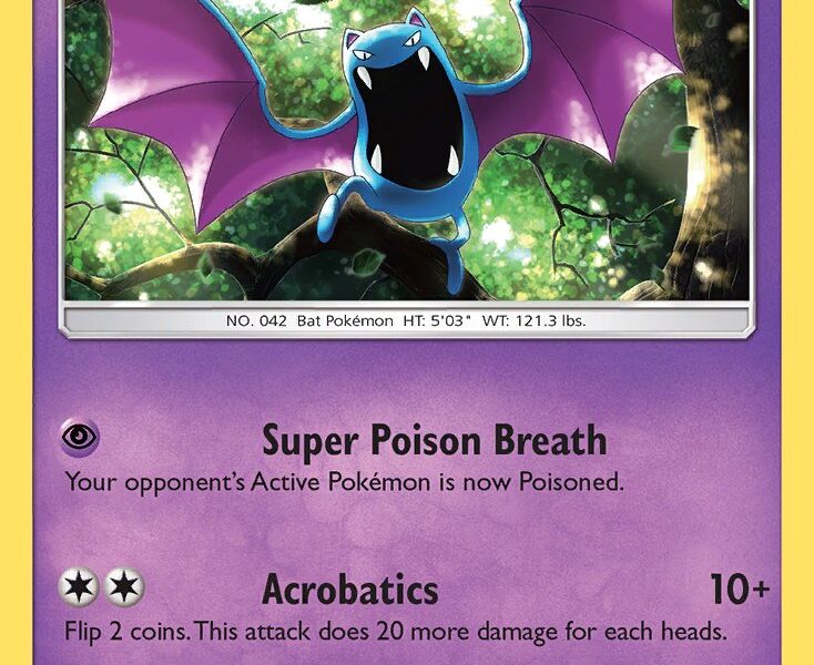 Golbat Pokemon Kaart