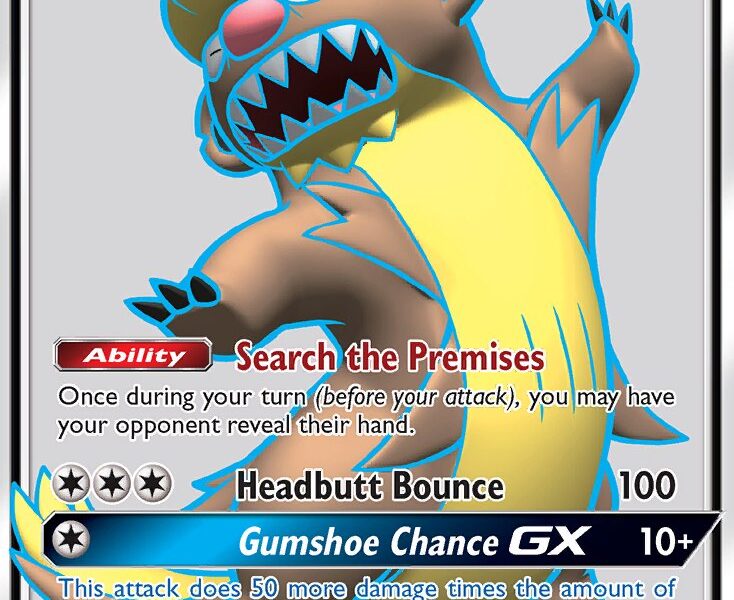 Gumshoos-GX Pokemon Kaart