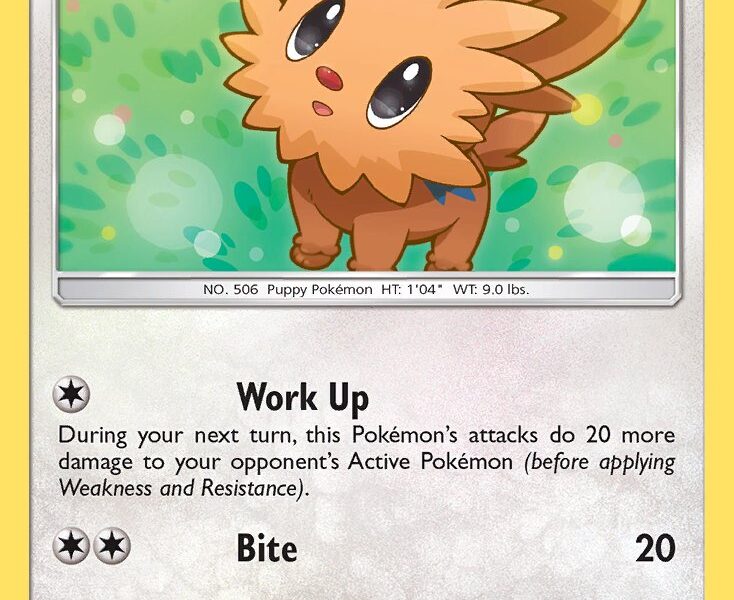 Lillipup Pokemon Kaart