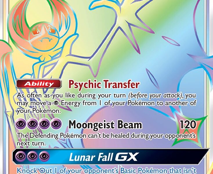 Lunala-GX Pokemon Kaart