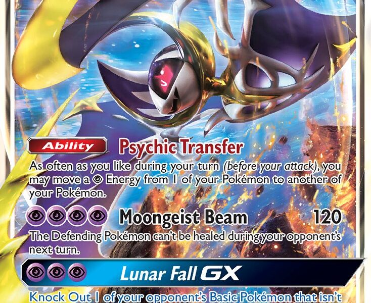 Lunala-GX Pokemon Kaart