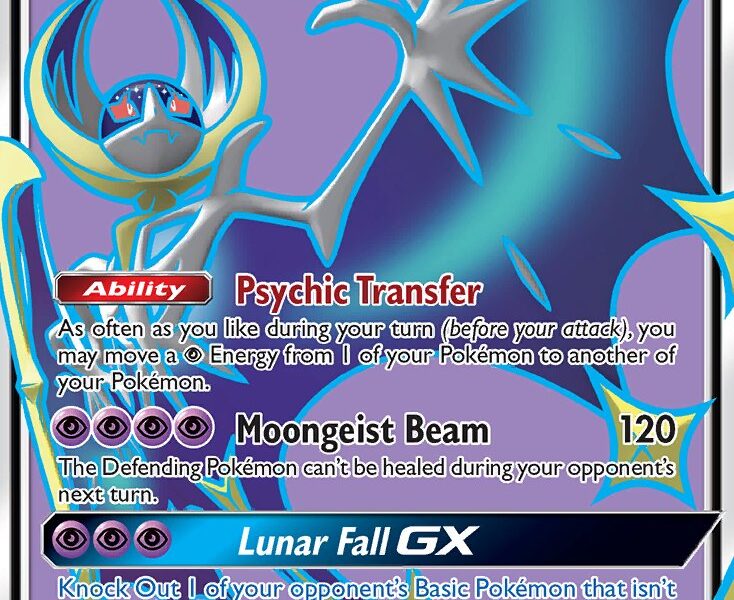 Lunala-GX Pokemon Kaart