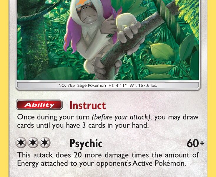 Oranguru Pokemon Kaart