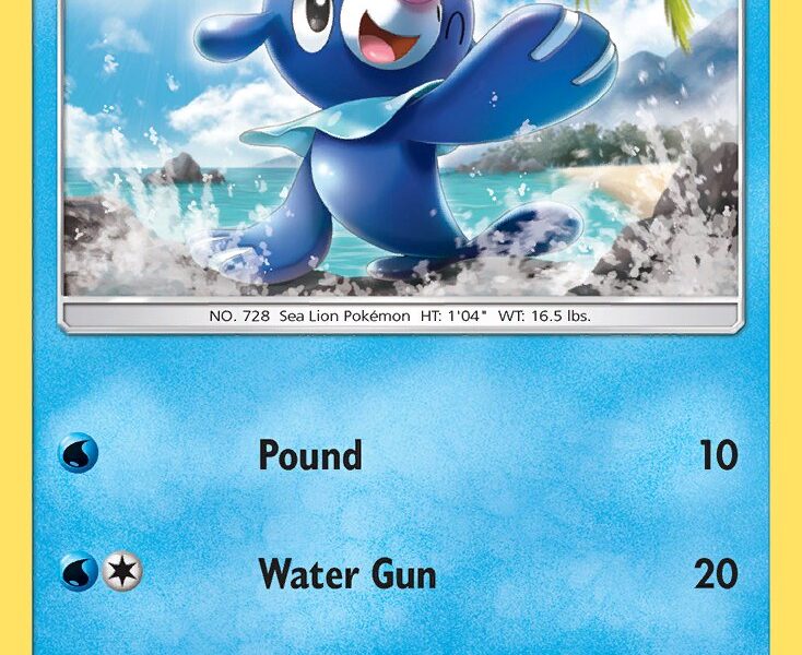 Popplio Pokemon Kaart