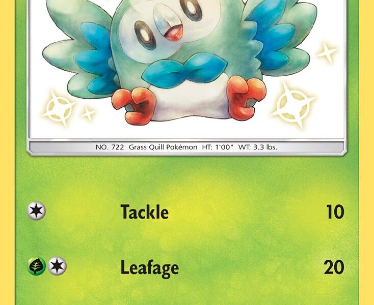 Rowlet Pokemon Kaart